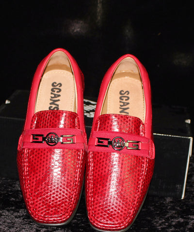 SCANS Red Loafers