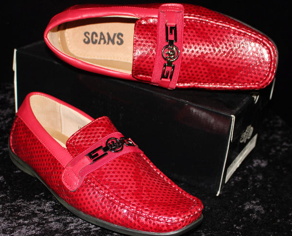 SCANS Red Loafers