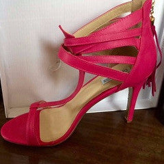 Fuschia Tassel Heel